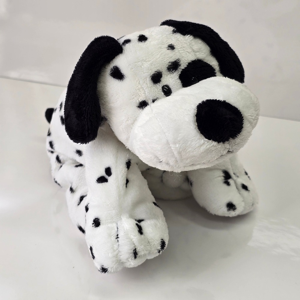 Ty Pluffies Dalmatian Dog White Black Spotted Plush Toy 2006 Stuffed Animal